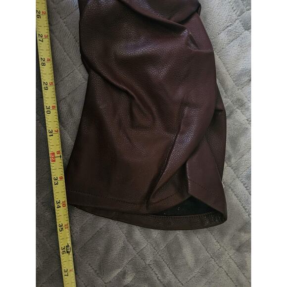 Valabasas Cerniera Poly Stacked Maroon jeans Size 34 X 34 With Cargo Pockets - Picture 7 of 8